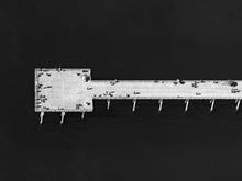  Black and white aerial photo of Hermosa Beach Pier in Los Angeles