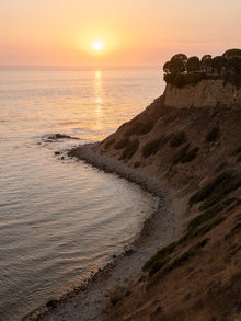  Sunset from the cliffs of Palos Verdes California, with the Pacific Ocean