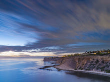  Sunset from the cliffs of Palos Verdes California, with the Pacific Ocean, long exposure