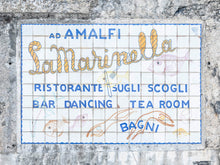  A Restaurant Sign, for La Marinella, from the Amalfi Coast in Italy