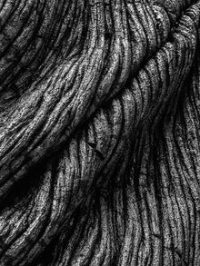  Black and white abstract photo of lava in Hawaii