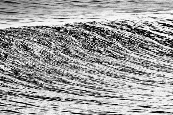 Black and white abstract wave photo