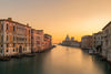 Venice Italy, Grand Canal and the Basilica di Santa Maria della Salute (aka The Salute), taken golden hour at sunset