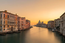  Venice Italy, Grand Canal and the Basilica di Santa Maria della Salute (aka The Salute), taken golden hour at sunset