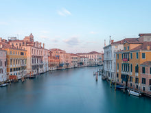 The grand canal in Venice Italy, with smooth water from a long exposure