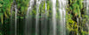 A panoramic photograph of the top of a waterfall, titled Zen falls
