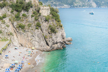  Amalfi Coast with a small beach and a Beach Club with the cliff for the brave to cliff dive.