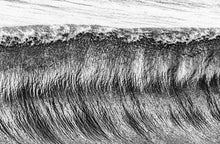 Abstract Manhattan Beach California wave photo, big swell, barrel, high contrast, black and white