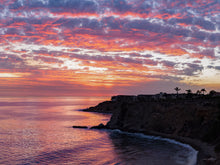  Sunset from the cliffs of Palos Verdes California, with the Pacific Ocean and Terranea Resort