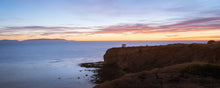  Sunset from the cliffs of Palos Verdes California, with the Pacific Ocean and Catalina Island in the distance